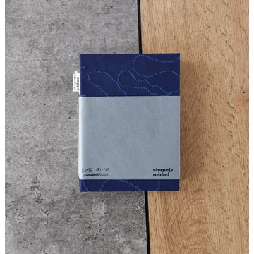 Shapely Odded jegyzetfüzet, sötétkék, hímzett