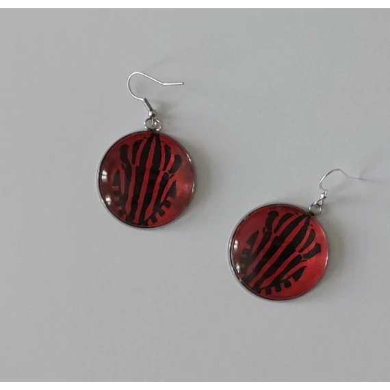 Bogaram Poloska fülbevaló - csíkos pajzsospoloska