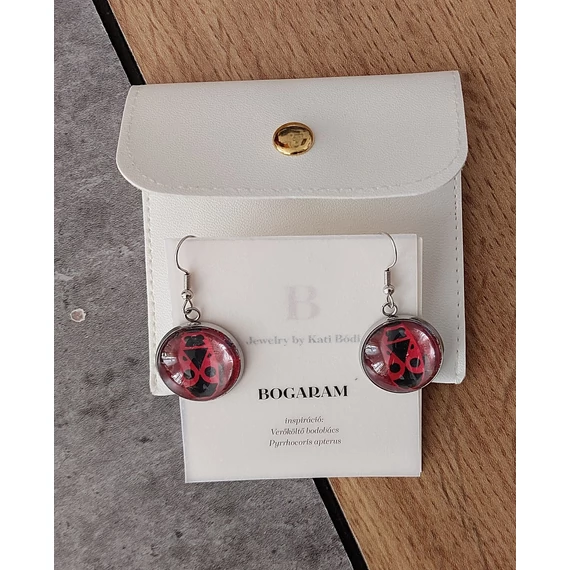 Bogaram Poloska fülbevaló - verőköltő bodobács