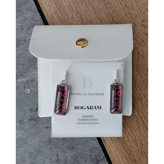 Bogaram Poloska fülbevaló - verőköltő bodobács 