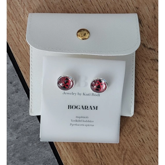 Bogaram Poloska fülbevaló - verőköltő bodobács 