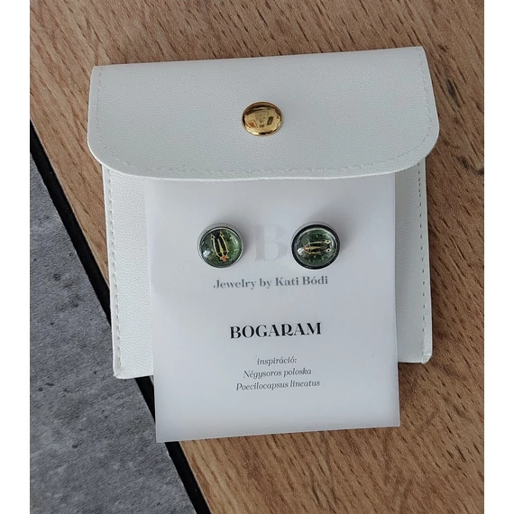 Bogaram Poloska fülbevaló - négysoros poloska